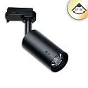 3-phase spot SELECT 18-50° PHASE CCT Switch, UGR < 19, multipower, focusable, cardanic swivelling IP20, black dimmable