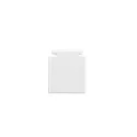 end cap TRACK48 FLAT H25 2 pcs., with cover, white