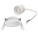 recessed spotlight BACK68 swivelling IP20, white dimmable