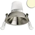 recessed spotlight BACK68 swivelling IP20, nickel dimmable