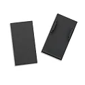 end cap TRACK48 H50 2 pcs., with cover, black