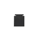 ISOLED end cap TRACK48 FLAT H25 2 pcs., with cover, black