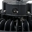 ISOLED Proyector de naves potente ECO IP65, negro regulable