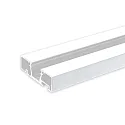 Perfil para cortinas CURTAIN 10 ONE simple, blanco