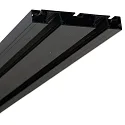 Perfil para cortinas CURTAIN 10 DOUBLE simple, negro
