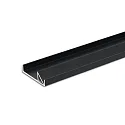 Perfil para bordes de estanterías FURNIT 10 SHELF, negro