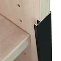 ISOLED shelf edge profile FURNIT 10 SHELF, black