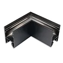 Conector en L HALON simple, negro