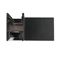 ISOLED Conector en L HALON simple, negro