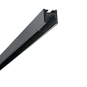 Perfil para cortinas CURTAIN 10 ONE FLAT simple, negro