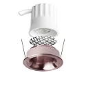 ISOLED recessed spotlight BACK32 round, set back IP20, rose gold dimmable