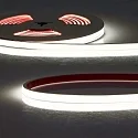 Tira LED completamente siliconada  FC940 FLEXTUBE 240LED/M - 120CM / 2XMINIAMP con enchufe ópalo, transparente, blanco