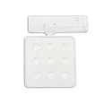 ISOLED 3-phase spot MATRIX DALI square, UGR < 19, with lens optics, on/off, cardanic swivelling IP20, white dimmable