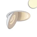 recessed luminaire SPHERE swivelling, rotatable IP54, white dimmable 10W 500lm 2700K CRI 90-100