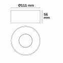 ISOLED surface luminaire SPHERE IP54, white dimmable