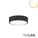 Luminaria de techo DN400 DALI controlable por DALI, CCT Switch IP44, negro regulable