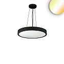 Luminaria colgante DN400 IP44, negro regulable