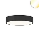 Luminaria de techo DN600 DALI controlable por DALI, CCT Switch IP44, negro regulable