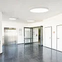 ISOLED Luminaria de techo DN600 DALI controlable por DALI, CCT Switch IP44, blanco regulable