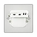 ISOLED wall recessed luminaire SYS-WALL68 IP44, white 