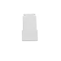 end cap TRACK48 FLAT H25 2 pcs., with cover, white