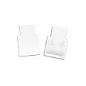 end cap TRACK48 FLAT H25 2 pcs., with cover, white