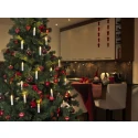 Cadena de luces de 16 llamas IP20 230 V 3,2W 910cm, blanco 