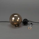 Konstsmide light chain GLOBE 10 flames IP44 24 V 15W 1850K 1000cm, black dimmable