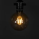 Konstsmide light chain GLOBE 10 flames IP44 24 V 15W 1850K 1000cm, black dimmable