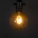 Konstsmide light chain GLOBE 10 flames IP44 24 V 15W 1850K 1000cm, black dimmable