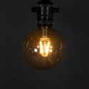 Konstsmide light chain GLOBE 10 flames IP44 24 V 15W 1850K 1000cm, black dimmable