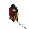 Cadena de luces MICRO IP44 30 V 6W 2200K 6593cm, rojo, negro 