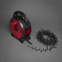 Konstsmide Cadena de luces MICRO COMPACTLIGHTS IP44 30 V 9W 2200K 3198cm, rojo, negro 