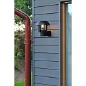 Konstsmide Luminaria de pared para exteriores HEIMDAL E27 IP44, negro, transparente