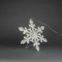 Konstsmide Luminaria de exterior SCHNEEFLOCKE IP44, blanco regulable