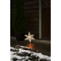 Konstsmide Luminaria de exterior SCHNEEFLOCKE IP44, blanco regulable