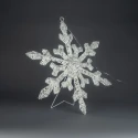 Konstsmide Luminaria de exterior SCHNEEFLOCKE IP44, blanco regulable