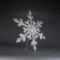 Konstsmide Luminaria de exterior SCHNEEFLOCKE IP44, blanco regulable