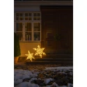 Konstsmide Luminaria de exterior SCHNEEFLOCKE IP44, blanco regulable