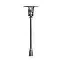 Lamp head FREJA, E27 max. 60W, black aluminium / clear glass