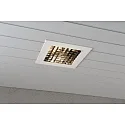 Konstsmide Luminaria empotrable para techos versión incorporada E27 IP23, blanco
