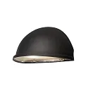 Konstsmide Wall luminaire TORINO, width 28cm, E14 max. 40W, black aluminium / acrylic glass