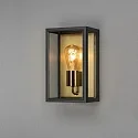 Konstsmide Luminaria de pared para exteriores CARPI E27 IP44, latón, negro regulable