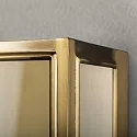 Konstsmide Luminaria de pared para exteriores CARPI E27 IP44, latón regulable