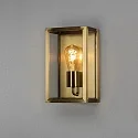 Konstsmide Luminaria de pared para exteriores CARPI E27 IP44, latón regulable