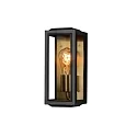 Luminaria de pared para exteriores CARPI E27 IP44, latón, negro regulable