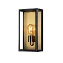 Luminaria de pared para exteriores CARPI E27 IP44, latón, negro regulable