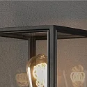 Konstsmide Luminaria de caminos CARPI E27 IP44, latón, negro regulable