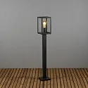Konstsmide Luminaria de caminos CARPI E27 IP44, latón, negro regulable