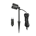 Luminaria con pincho de tierra AMALFI de 1 llama IP44, negro